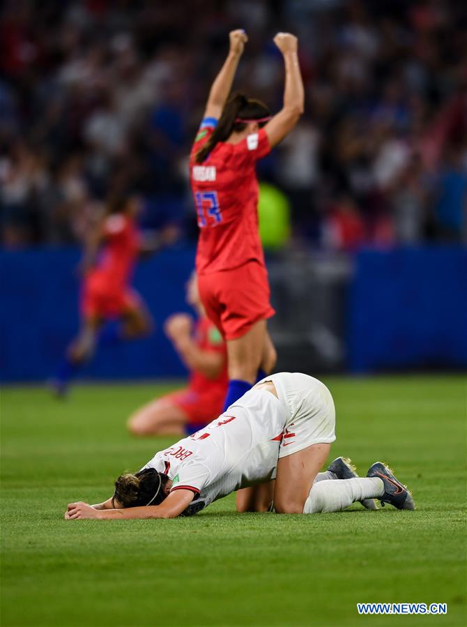 (SP)FRANCE-LYON-FOOTBALL-FIFA WOMEN'S WORLD CUP-SEMIFINALS-ENG VS USA