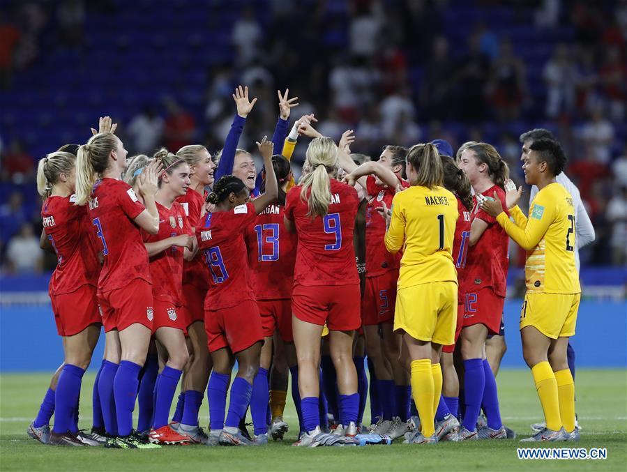 (SP)FRANCE-LYON-FOOTBALL-FIFA WOMEN'S WORLD CUP-SEMIFINALS-ENG VS USA
