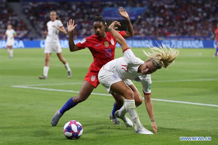 (SP)FRANCE-LYON-FOOTBALL-FIFA WOMEN'S WORLD CUP-SEMIFINALS-ENG VS USA