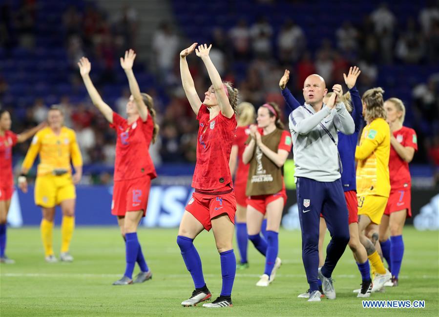(SP)FRANCE-LYON-FOOTBALL-FIFA WOMEN'S WORLD CUP-SEMIFINALS-ENG VS USA