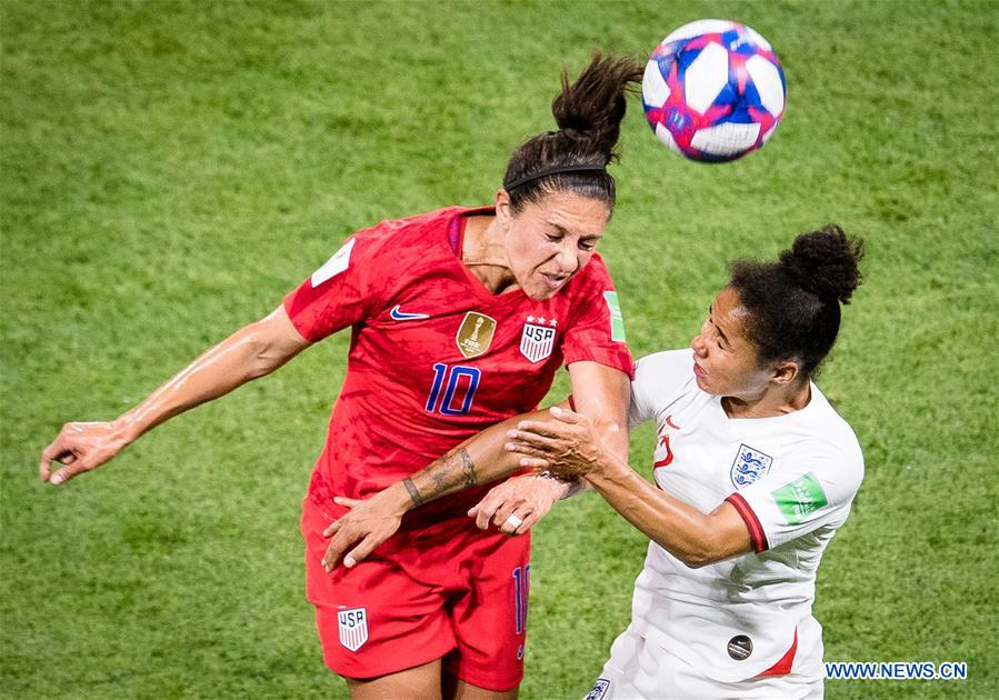 (SP)FRANCE-LYON-FOOTBALL-FIFA WOMEN'S WORLD CUP-SEMIFINALS-ENG VS USA