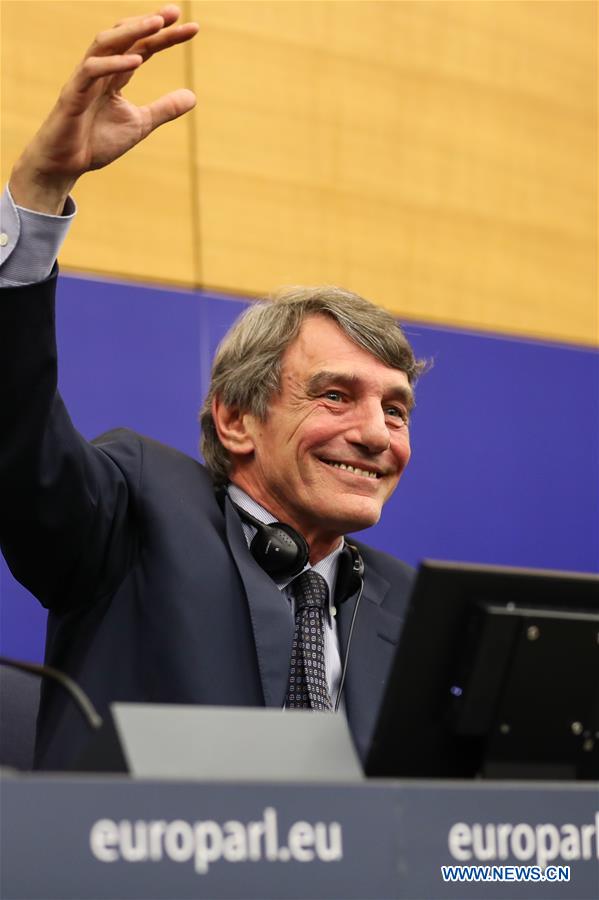 FRANCE-STRASBOURG-EUROPEAN PARLIAMENT-PRESIDENT-PRESS CONFERENCE