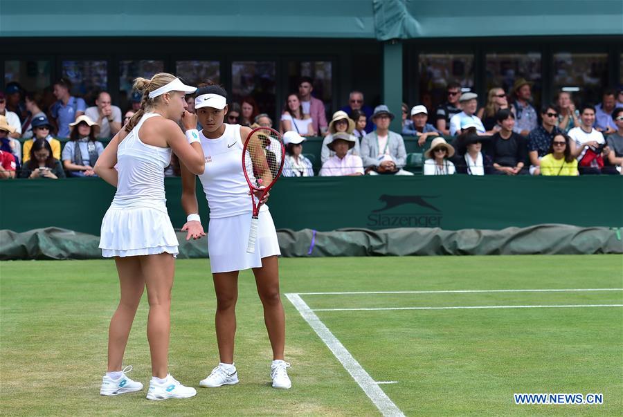 (SP)BRITAIN-LONDON-TENNIS-WIMBLEDON-WOMEN'S DOUBLES