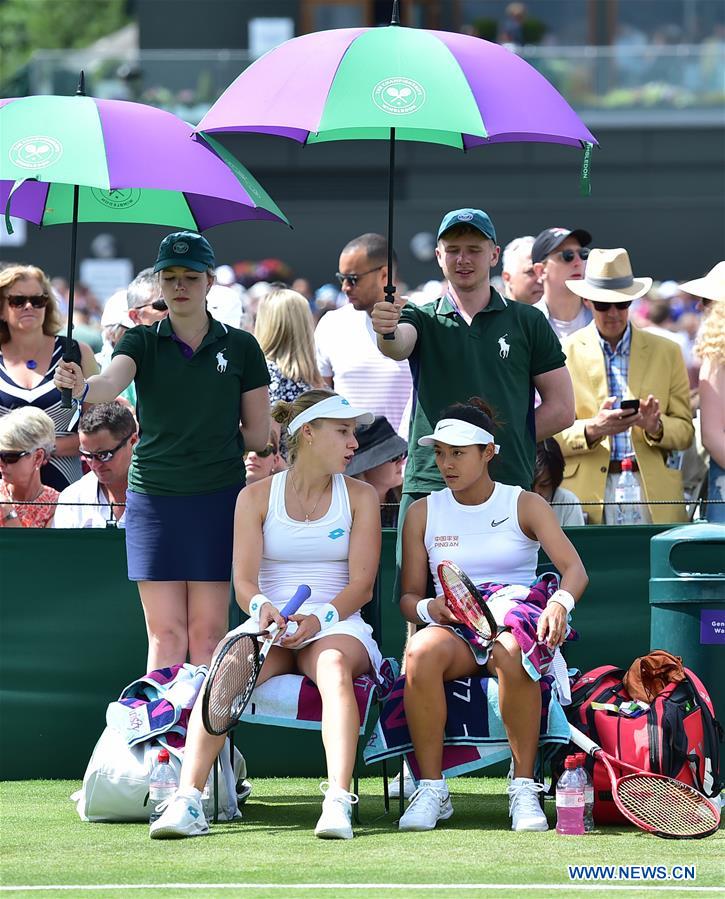 (SP)BRITAIN-LONDON-TENNIS-WIMBLEDON-WOMEN'S DOUBLES