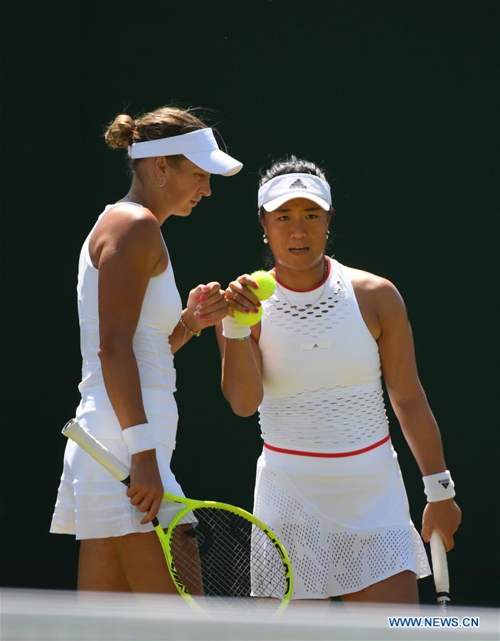 (SP)BRITAIN-LONDON-TENNIS-WIMBLEDON-WOMEN'S DOUBLES