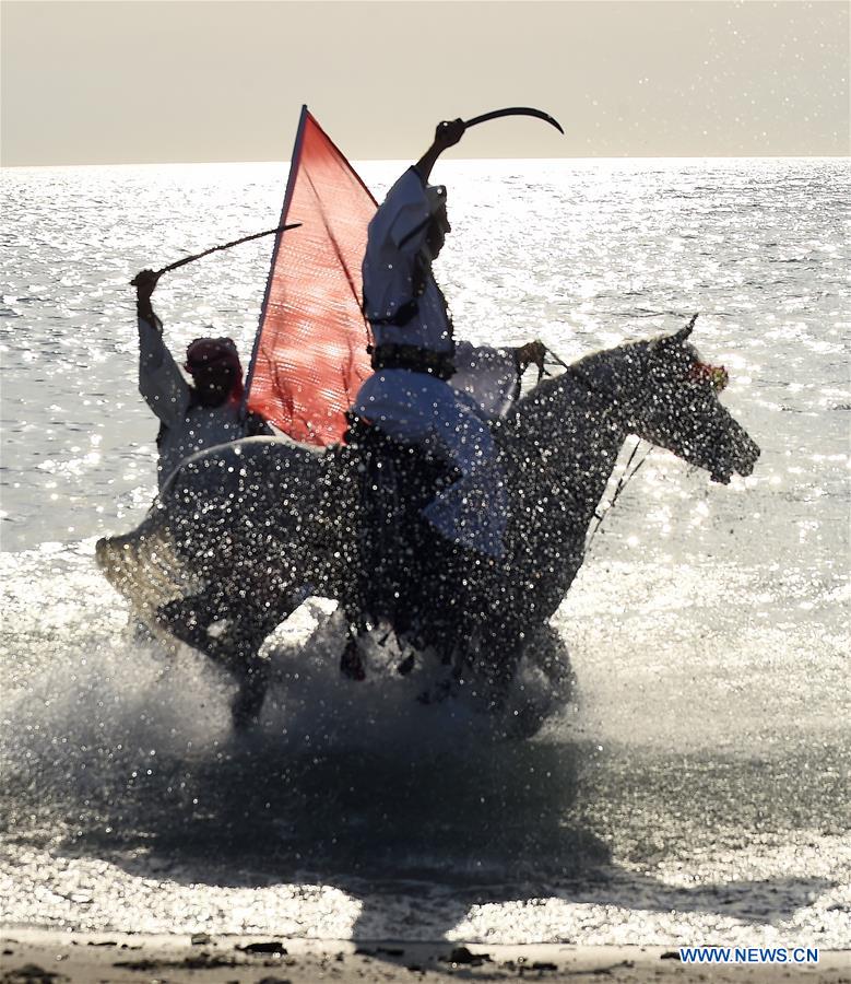 KUWAIT-MUBARAK AL-KABEER-CAVALRY-HORSE RIDING SHOW