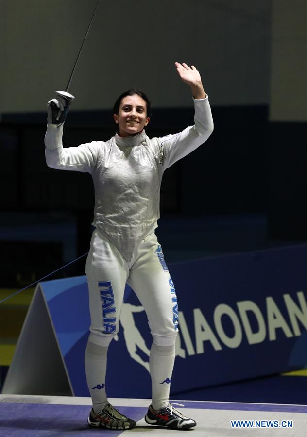 Highlights of Fencing Women's Foil Individual in Italy Xinhua