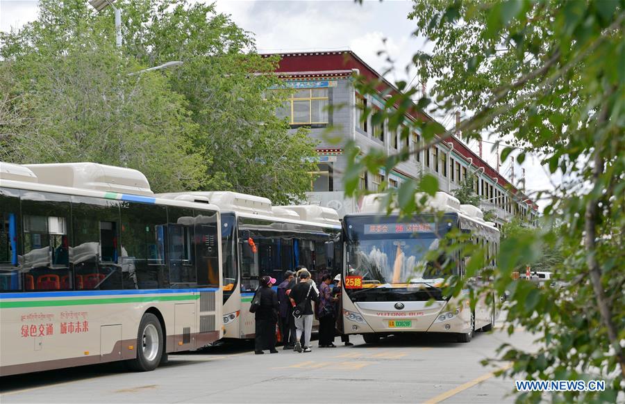 CHINA-TIBET-LHASA-NEW-ENERGY BUS-GO GREEN (CN)