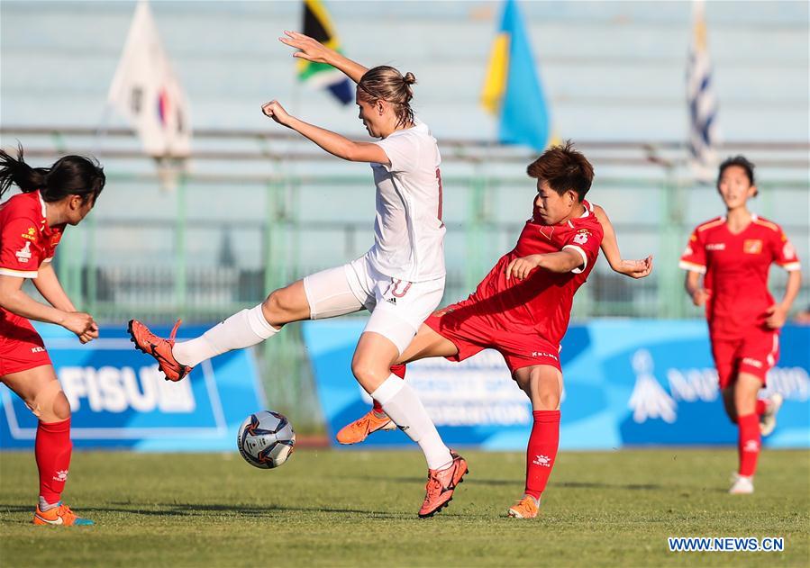 (SP)ITALY-NAPLES-SUMMER UNIVERSIADE 2019-WOMEN'S SOCCER-CHINA VS RUSSIA