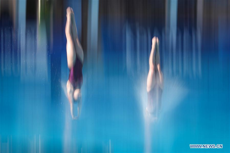 (SP)ITALY-NAPLES-SUMMER UNIVERSIADE-DIVING-WOMEN'S 10M SYNCHRONISED PLATFORM-FINAL