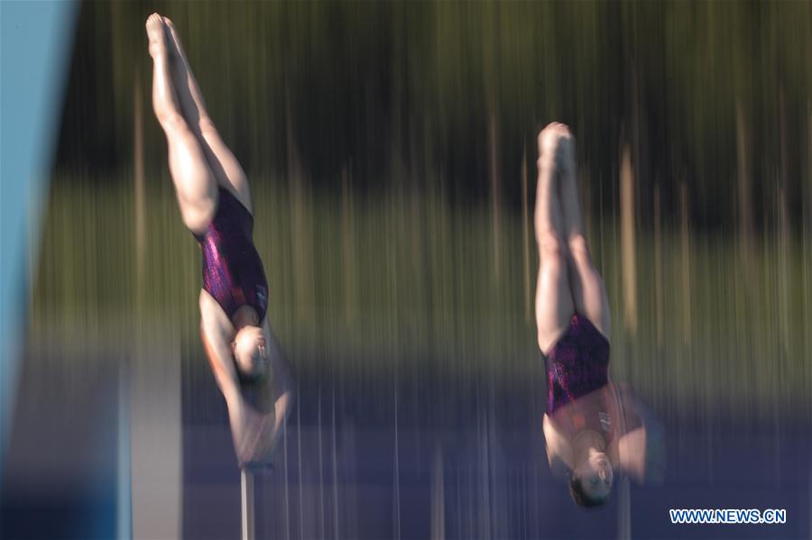 (SP)ITALY-NAPLES-SUMMER UNIVERSIADE-DIVING-WOMEN'S 10M SYNCHRONISED PLATFORM-FINAL