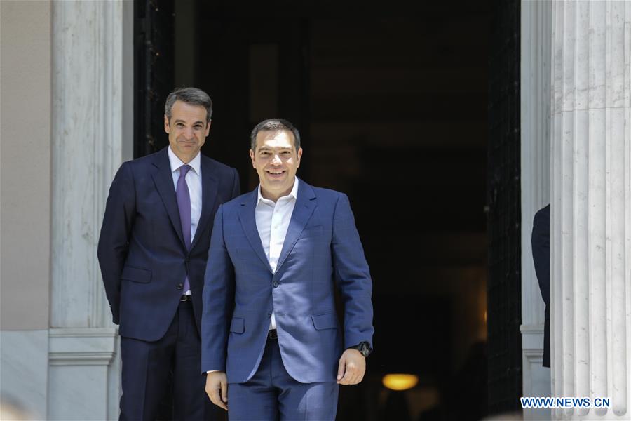 GREECE-ATHENS-MITSOTAKIS-TSIPRAS-PM-MAXIMOS MANSION