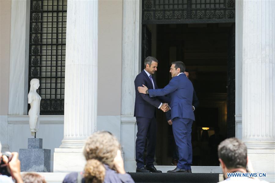 GREECE-ATHENS-MITSOTAKIS-TSIPRAS-PM-MAXIMOS MANSION
