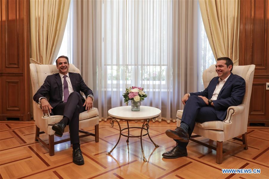 GREECE-ATHENS-MITSOTAKIS-TSIPRAS-PM-MAXIMOS MANSION