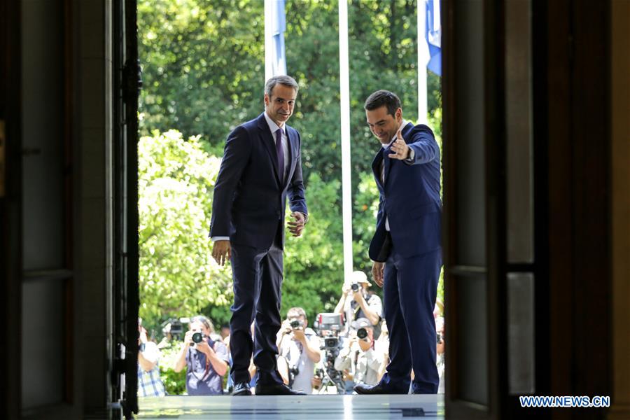 GREECE-ATHENS-MITSOTAKIS-TSIPRAS-PM-MAXIMOS MANSION