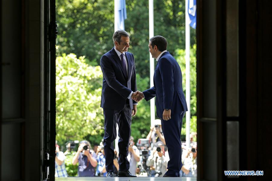 GREECE-ATHENS-MITSOTAKIS-TSIPRAS-PM-MAXIMOS MANSION