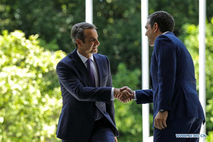 GREECE-ATHENS-MITSOTAKIS-TSIPRAS-PM-MAXIMOS MANSION