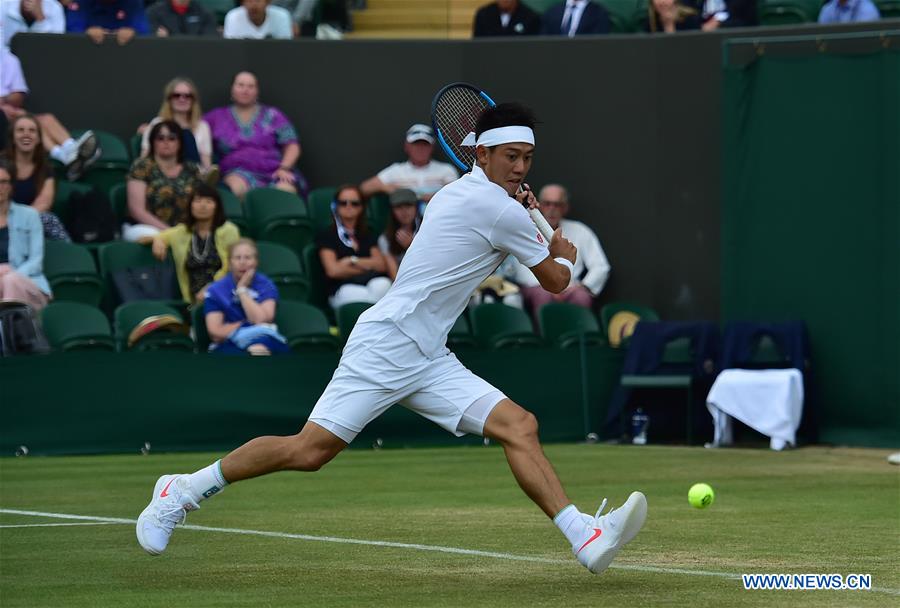 (SP)BRITAIN-LONDON-TENNIS-WIMBLEDON-MEN'S SINGLES-DAY 7