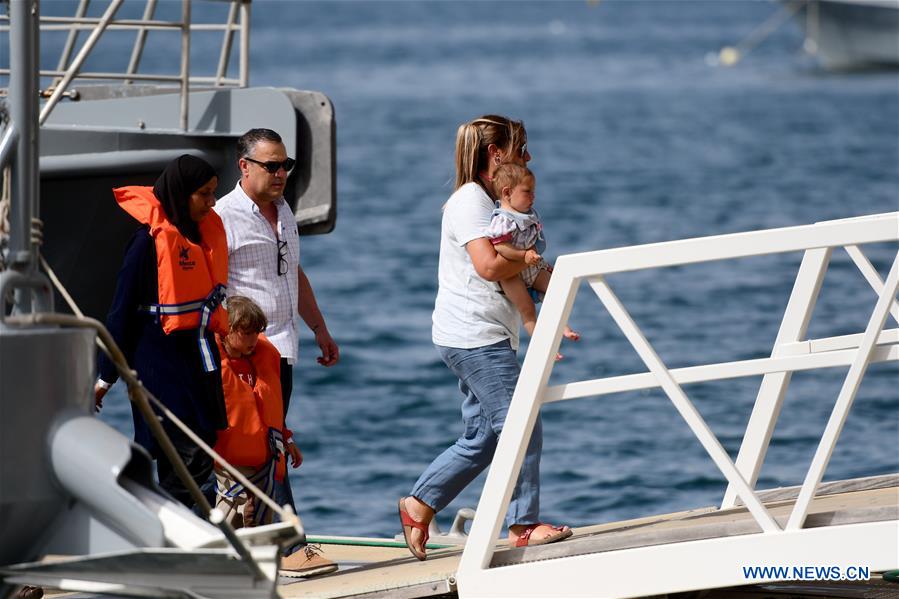 MALTA-FLORIANA-RESCUED MIGRANTS-DISEMBARKATION