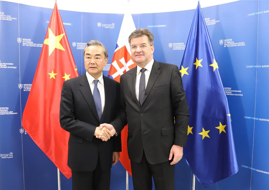 SLOVAKIA-BRATISLAVA-WANG YI-FM-TALKS