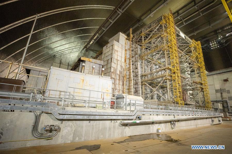 UKRAINE-KIEV-CHERNOBYL NUCLEAR POWER PLANT-NEW SAFE CONFINEMENT-PRESENTED TO UKRAINE