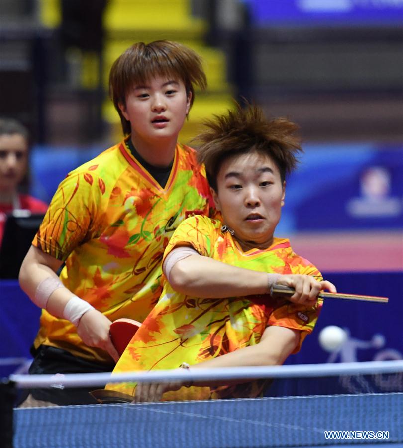 (SP)ITALY-NAPLES-SUMMER UNIVERSIADE-TABLE TENNIS-WOMEN'S DOUBLES