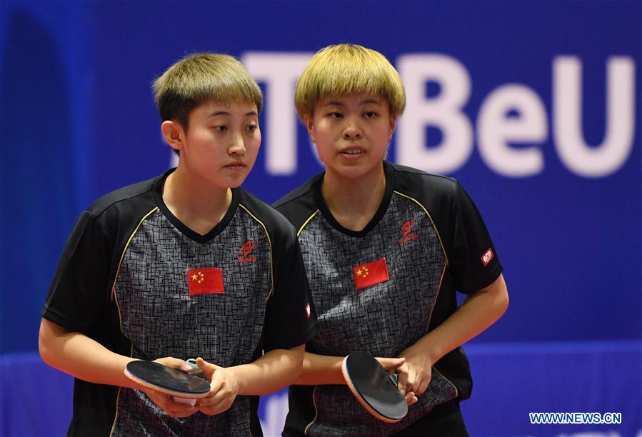 (SP)ITALY-NAPLES-SUMMER UNIVERSIADE-TABLE TENNIS-WOMEN'S DOUBLES