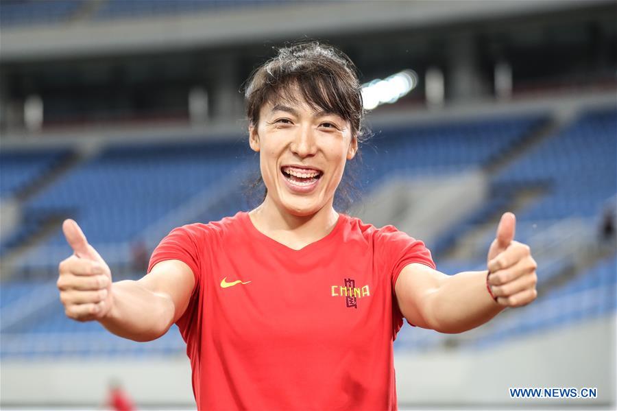 (SP)CHINA-SHENYANG-ATHLETICS-WOMEN'S JAVELIN THROW
