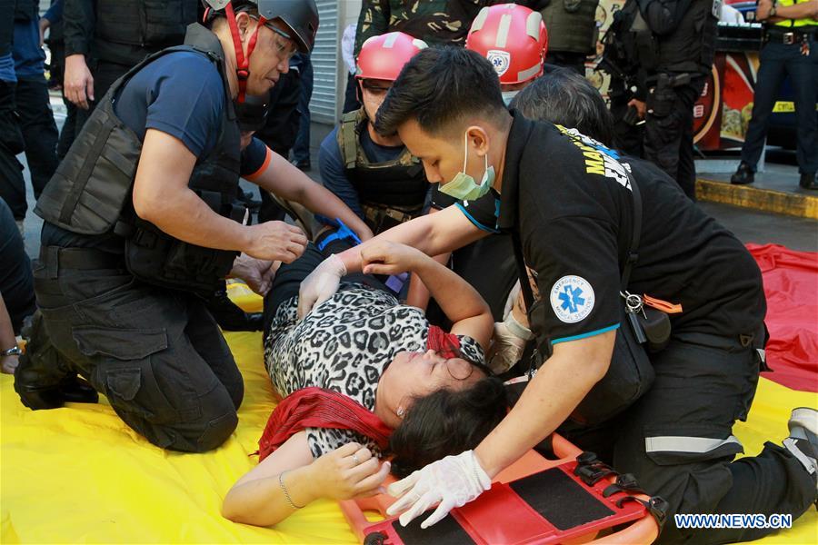 PHILIPPINES-MANDALUYONG CITY-ANTI-TERRORISM DRILL