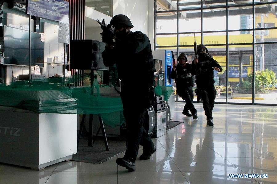 PHILIPPINES-MANDALUYONG CITY-ANTI-TERRORISM DRILL