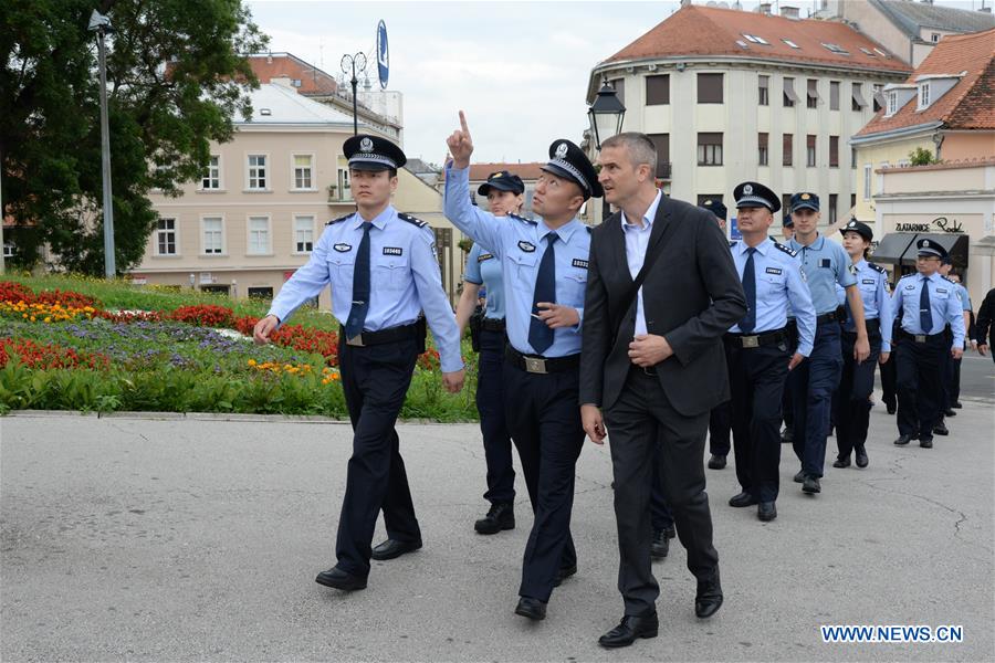 CROATIA-ZAGREB-CHINA-POLICE-JOINT PATROL