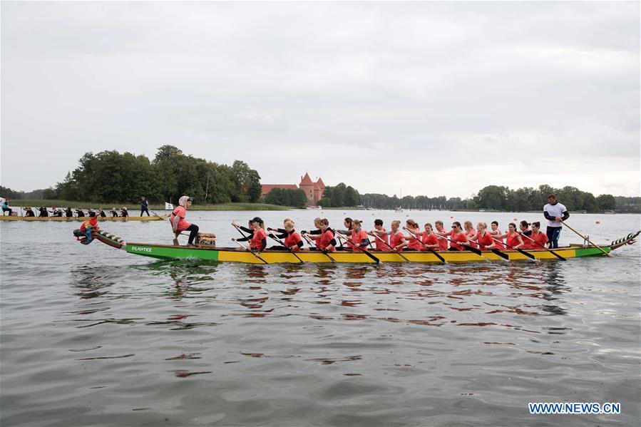 LITHUANIA-TRAKAI-DRAGON BOAT FESTIVAL