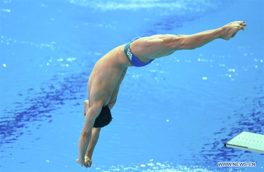 (SP)SOUTH KOREA-GWANGJU-FINA WORLD CHAMPIONSHIPS-DIVING-MEN'S 1M SPRINGBOARD