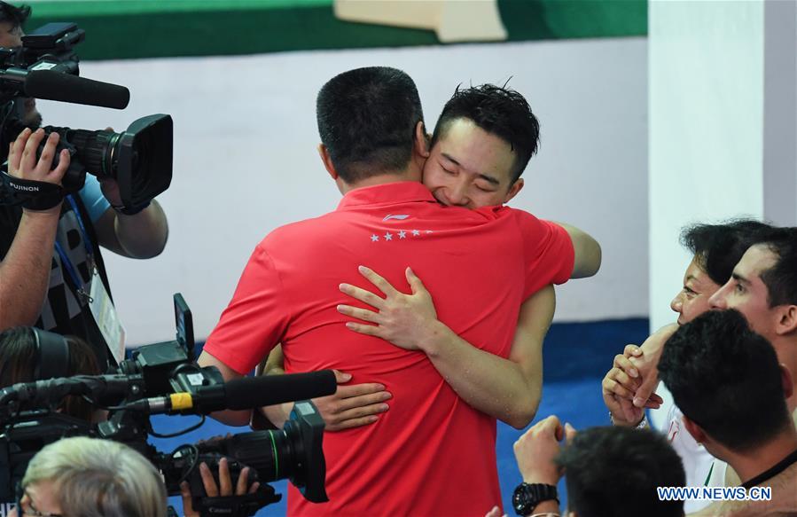 (SP)SOUTH KOREA-GWANGJU-FINA WORLD CHAMPIONSHIPS-DIVING-MEN'S 1M SPRINGBOARD