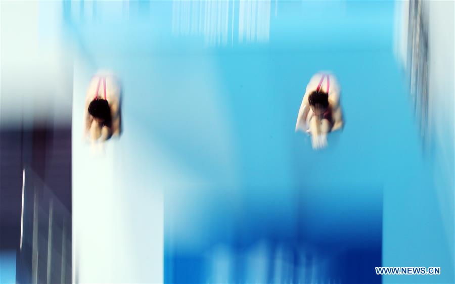 (SP)SOUTH KOREA-GWANGJU-FINA WORLD CHAMPIONSHIPS-DIVING-WOMEN'S 10M SYNCHRONISED FINAL