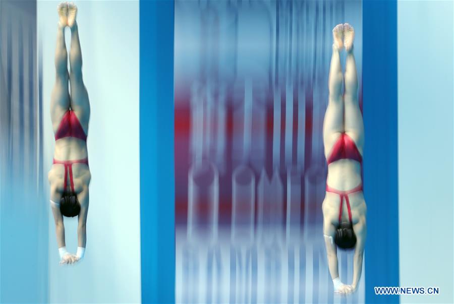 (SP)SOUTH KOREA-GWANGJU-FINA WORLD CHAMPIONSHIPS-DIVING-WOMEN'S 10M SYNCHRONISED FINAL