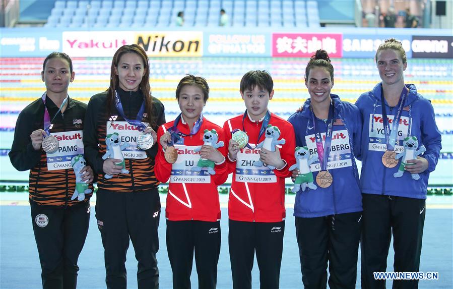 (SP)SOUTH KOREA-GWANGJU-FINA WORLD CHAMPIONSHIPS-DIVING-WOMEN'S 10M SYNCHRONISED FINAL