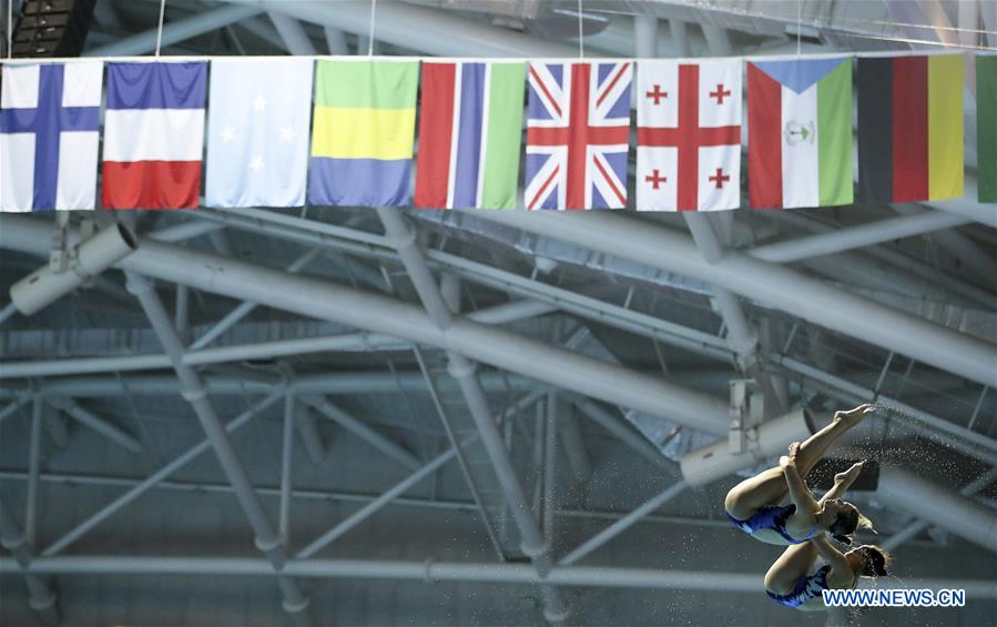 (SP)SOUTH KOREA-GWANGJU-FINA WORLD CHAMPIONSHIPS-DIVING-WOMEN'S 10M SYNCHRONISED FINAL