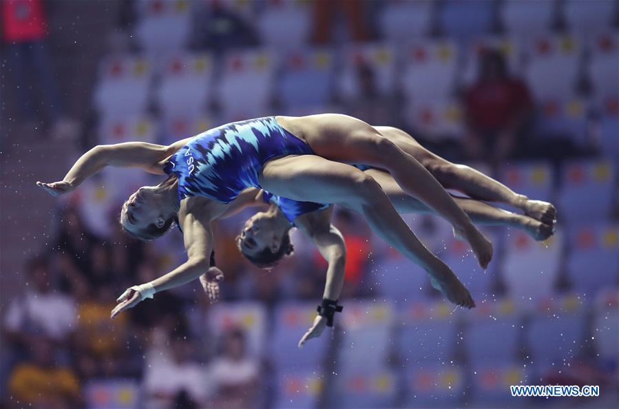 (SP)SOUTH KOREA-GWANGJU-FINA WORLD CHAMPIONSHIPS-DIVING-WOMEN'S 10M SYNCHRONISED FINAL