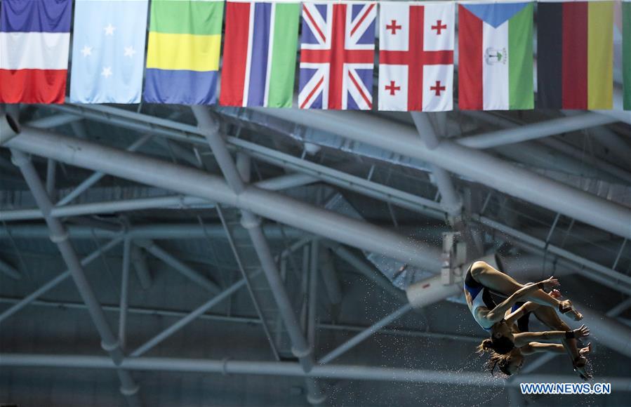 (SP)SOUTH KOREA-GWANGJU-FINA WORLD CHAMPIONSHIPS-DIVING-WOMEN'S 10M SYNCHRONISED FINAL