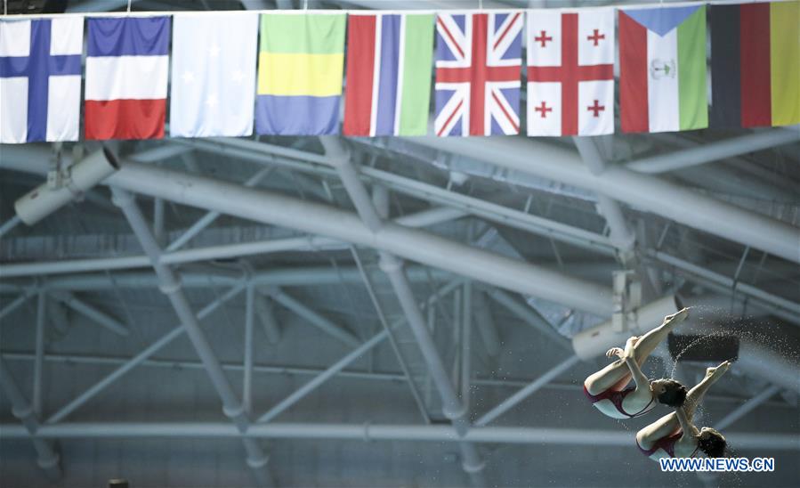 (SP)SOUTH KOREA-GWANGJU-FINA WORLD CHAMPIONSHIPS-DIVING-WOMEN'S 10M SYNCHRONISED FINAL