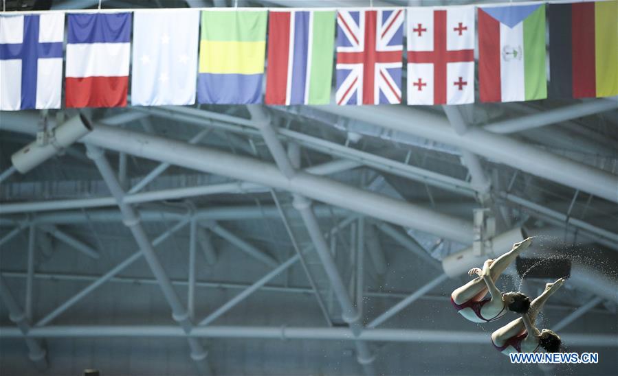 (SP)SOUTH KOREA-GWANGJU-FINA WORLD CHAMPIONSHIPS-DIVING-WOMEN'S 10M SYNCHRONISED FINAL