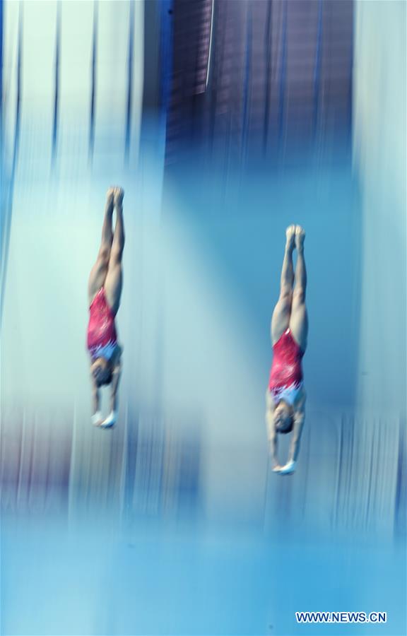 (SP)SOUTH KOREA-GWANGJU-FINA WORLD CHAMPIONSHIPS-DIVING-WOMEN'S 10M SYNCHRONISED FINAL