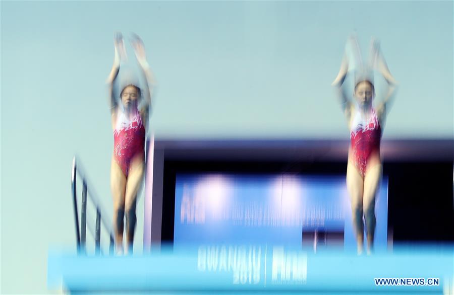 (SP)SOUTH KOREA-GWANGJU-FINA WORLD CHAMPIONSHIPS-DIVING-WOMEN'S 10M SYNCHRONISED FINAL