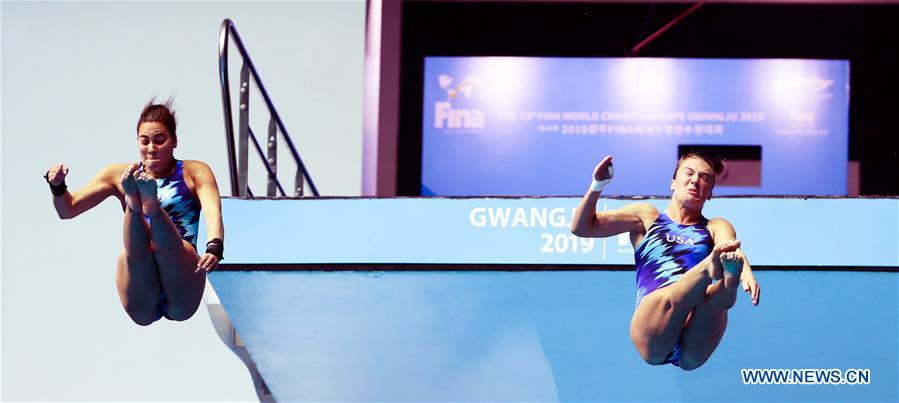 (SP)SOUTH KOREA-GWANGJU-FINA WORLD CHAMPIONSHIPS-DIVING-WOMEN'S 10M SYNCHRONISED FINAL