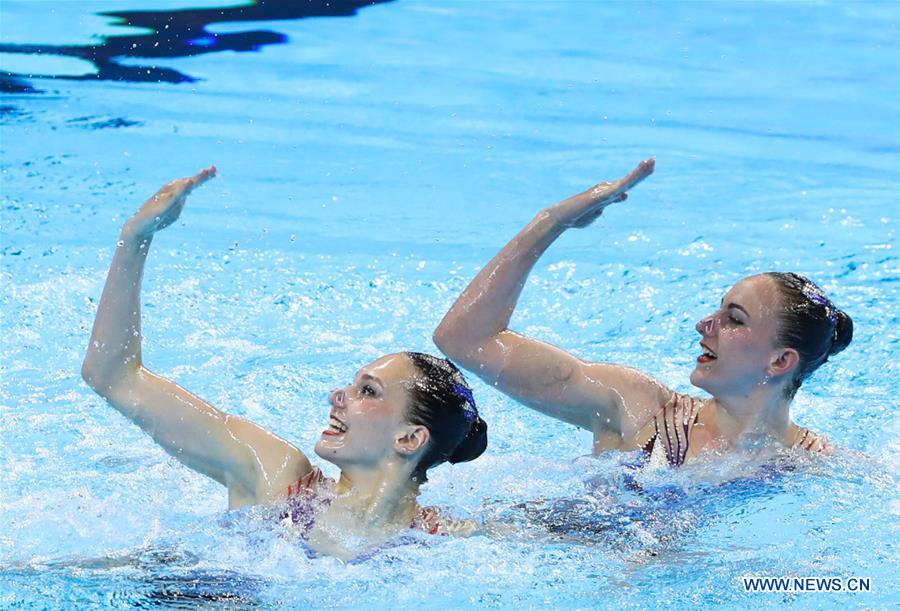 (SP)SOUTH KOREA-GWANGJU-FINA WORLD CHAMPIONSHIPS-ARTISTIC SWIMMING-WOMEN'S DUET TECHNICAL FINAL