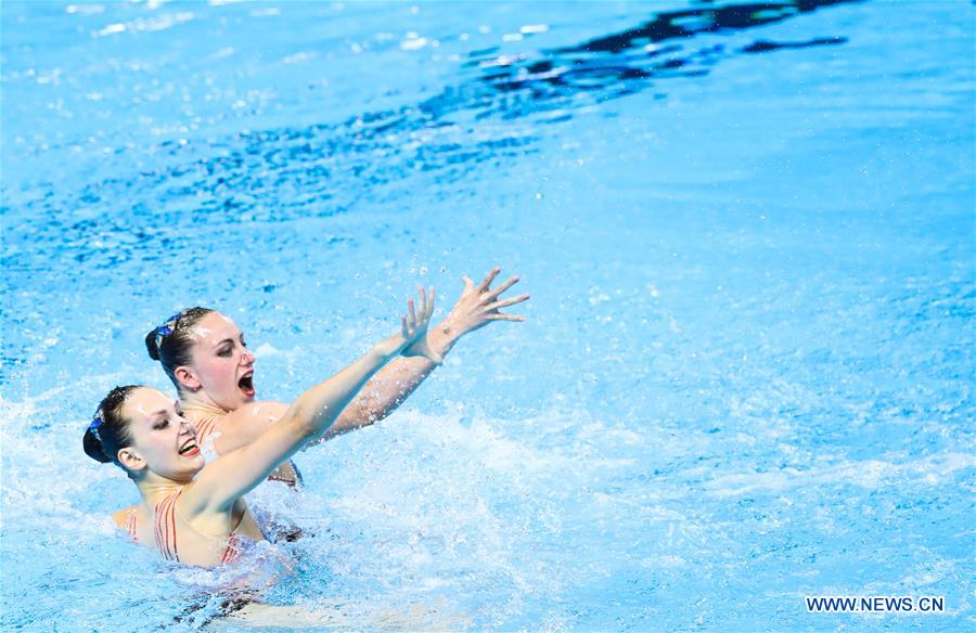 (SP)SOUTH KOREA-GWANGJU-FINA WORLD CHAMPIONSHIPS-ARTISTIC SWIMMING-WOMEN'S DUET TECHNICAL FINAL