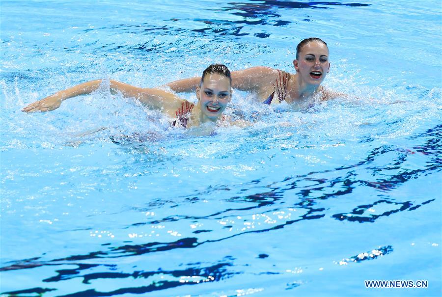 (SP)SOUTH KOREA-GWANGJU-FINA WORLD CHAMPIONSHIPS-ARTISTIC SWIMMING-WOMEN'S DUET TECHNICAL FINAL