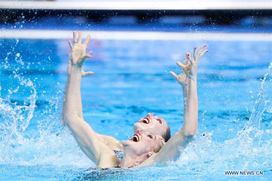 (SP)SOUTH KOREA-GWANGJU-FINA WORLD CHAMPIONSHIPS-ARTISTIC SWIMMING-WOMEN'S DUET TECHNICAL FINAL