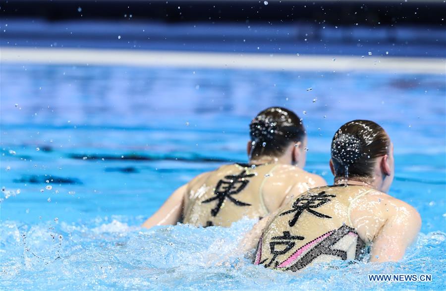 (SP)SOUTH KOREA-GWANGJU-FINA WORLD CHAMPIONSHIPS-ARTISTIC SWIMMING-WOMEN'S DUET TECHNICAL FINAL